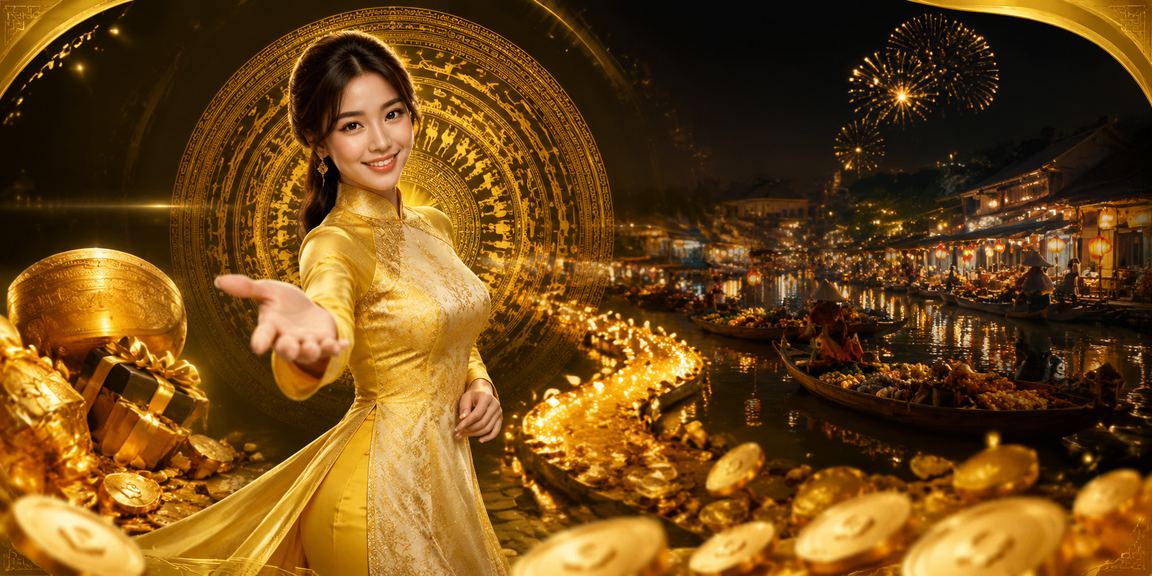 Giao diện người chơi casino tại Cần Thơ với trang phục truyền thống